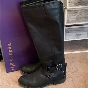 Tall black boots